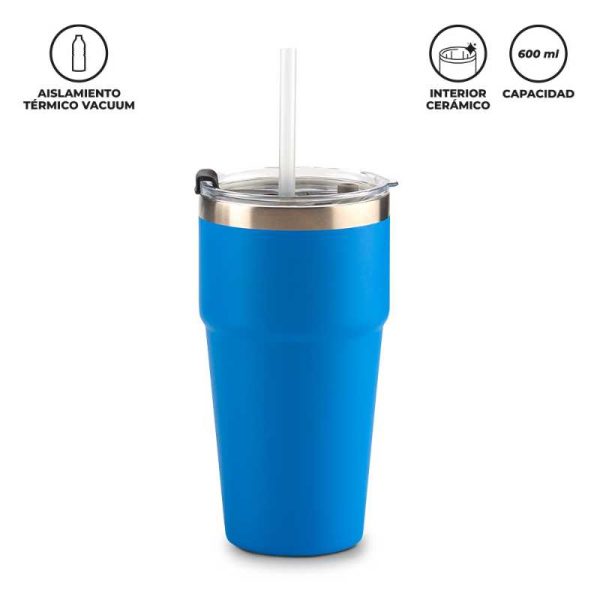 Mug Metálico Lumix 600 ml