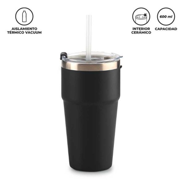 Mug Metálico Lumix 600 ml