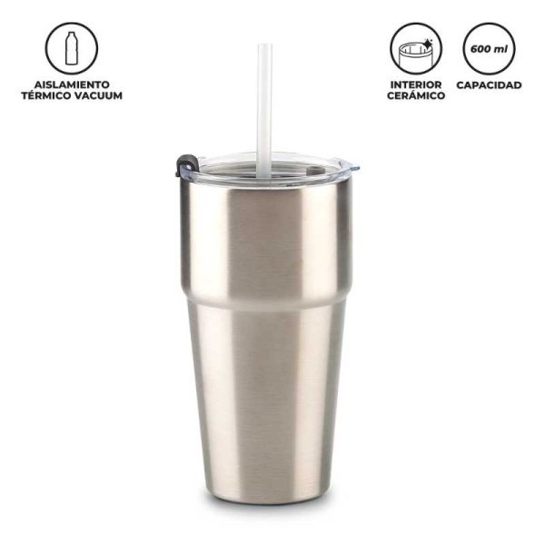 Mug Metálico Lumix 600 ml