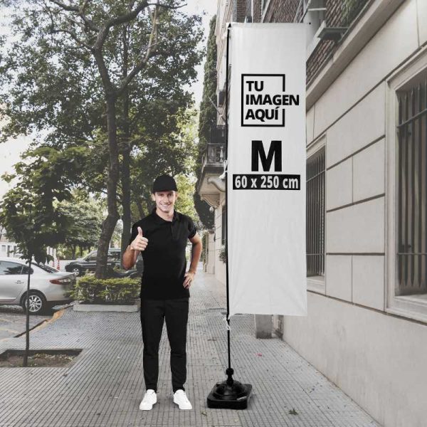 Bandera Vela Tipo Rectangular